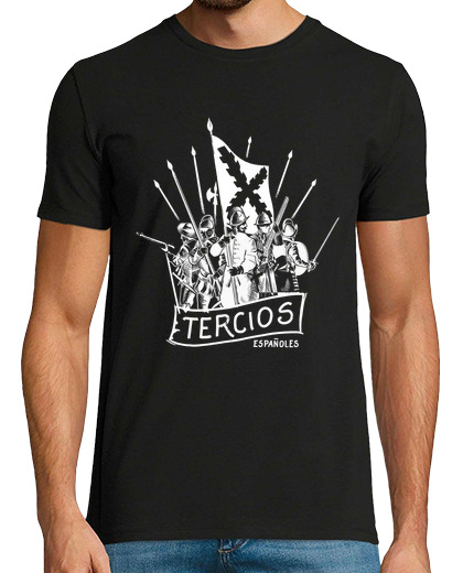 Image of t- t shirt thirds of flanders white, spanish thirds