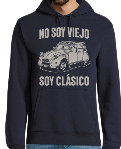 Sweat-shirt À Capuche Pour Homme suis pas vieux, suis une voiture classique citroen 2 cv voitures classiques