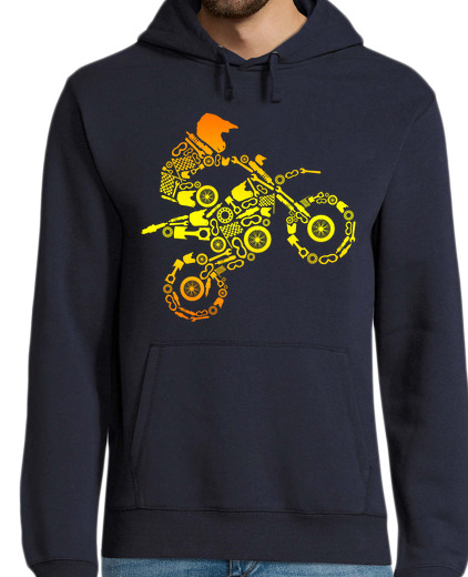 Sweat-shirt À Capuche Pour Homme motard motocross pièces de moteur motos tout-terrain cadeau motard