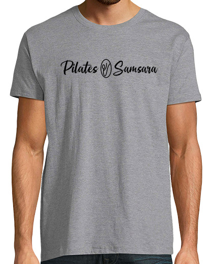 Image of pilates samsara - boys t shirt manga - heather gray