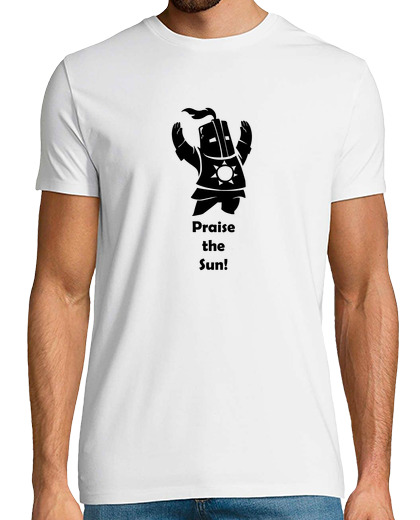 Image of shirt - dark souls - solaire gentleman - praise the sun - black