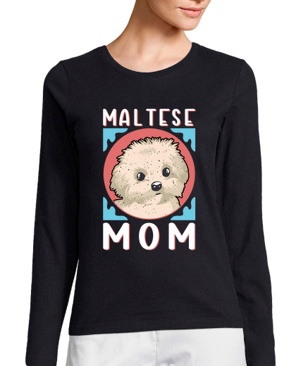 Image of maltese mom dog owner maltese