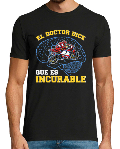 Image of the doctor says it is incurable motorcycles gift bicker motorcycling
