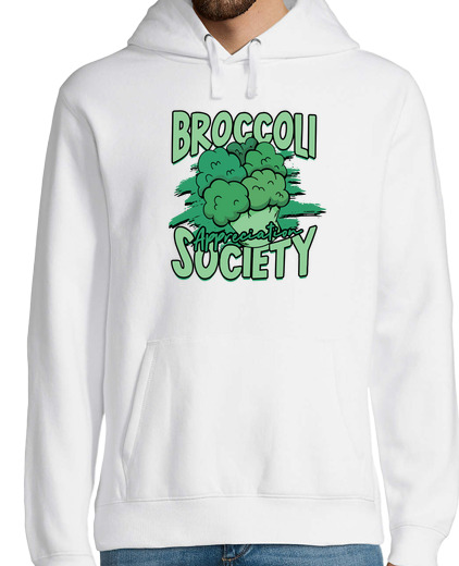 Sweat-shirt À Capuche Pour Homme société d39appréciation du brocoli végé