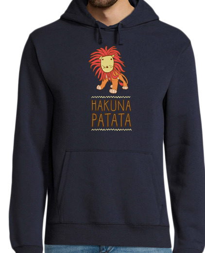 Sweat-shirt À Capuche Pour Homme hakuna la pomme de terre