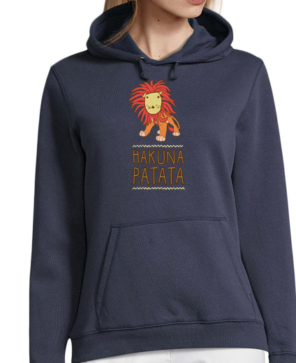 Sweat-shirt À Capuche Pour Femme hakuna la pomme de terre