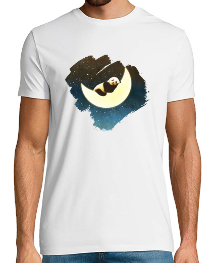 Image of Sleeping Panda On The Moon