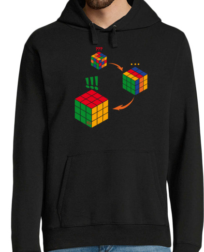 Sweat-shirt À Capuche Pour Homme CUBE DE RUBIK