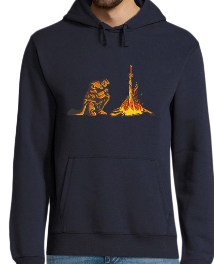 Sweat-shirt À Capuche Pour Homme dark souls bonfire