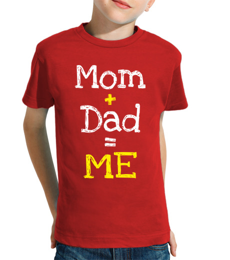 T-shirt bambino manica corta Mom and Dad is Me