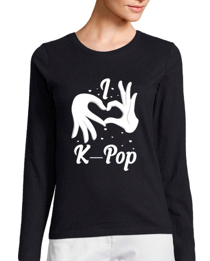 Image of kpop heart hand south korean korea k