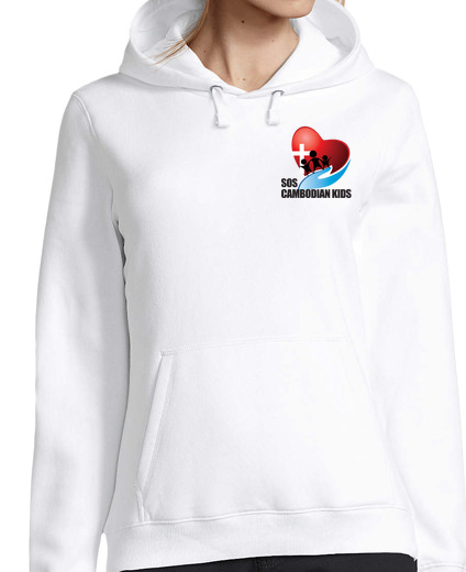 Sweat-shirt À Capuche Pour Femme SOS CAMBODIAN KIDS