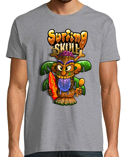 Image of tiki hawaii surfing
