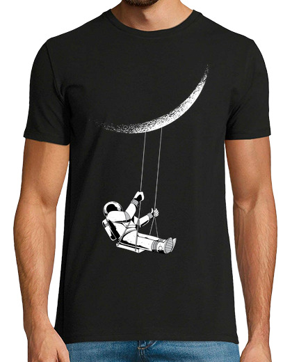 T-shirt uomo manica corta Moon Astronaut