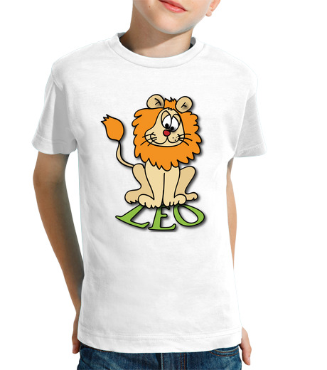 T-shirt bambino manica corta leo