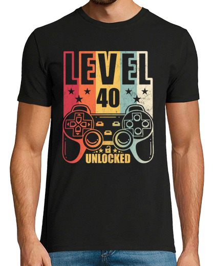 Image of level 40 unlocked gaming birthday gamer