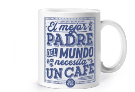 Image of the best father in the world needs a coffee