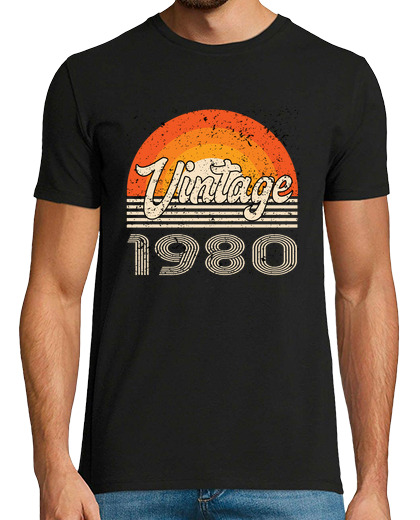 Image of vintage 1980 birthday retro