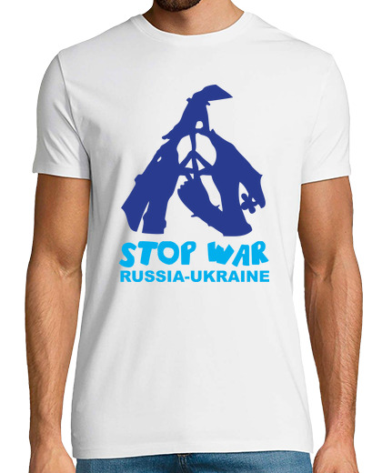 Image of stop the war russia ukraine united hand