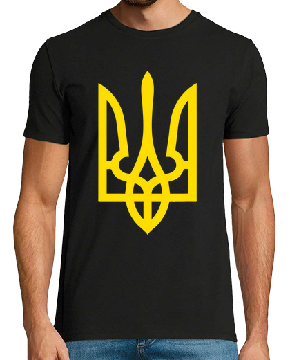Image of shield flag of ukraine ukrainian trident war russia