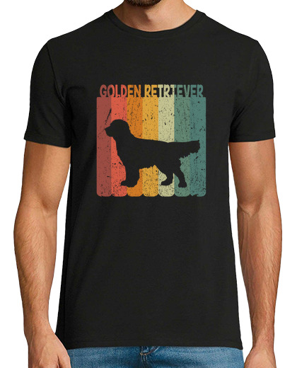 Image of retro golden retriever dog dog lover gift