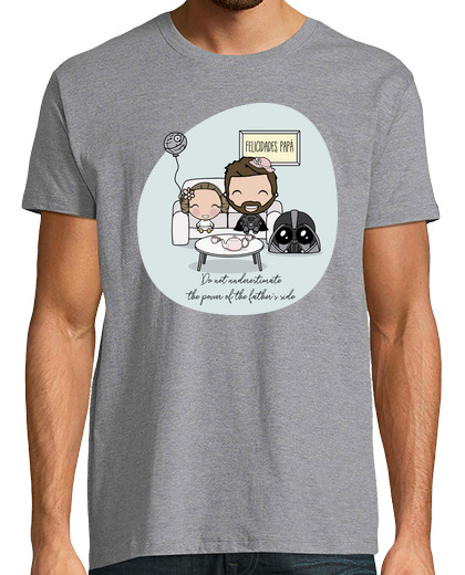Image of father's day darth vader beard and leia