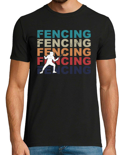 Image of vintage fencing fencer gift fencing sport