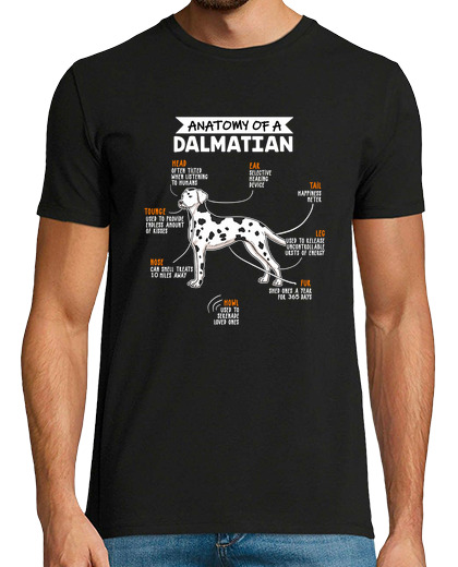 Image of anatomy of a dalmatian funny dog owner gift