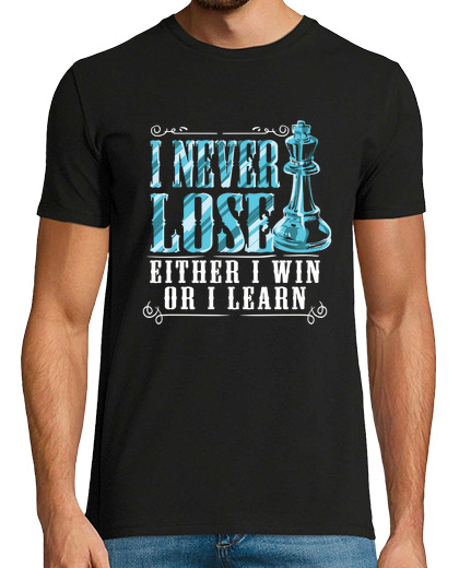 Image of i never lose i either win or learn chess player