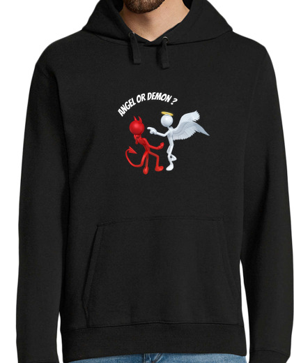 Sweat-shirt À Capuche Pour Homme Angel or Demon