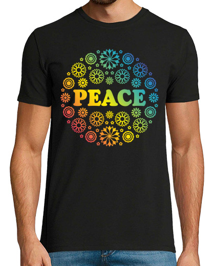 Image of Peace Flowers Rainbow