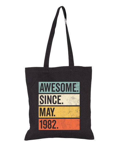 Image of awesome since may 1982 birthday retro