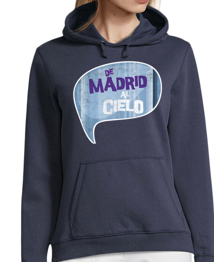 Sweat-shirt À Capuche Pour Femme de Madrid au ciel