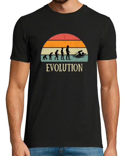 Image of evolution swimmer humor swimming