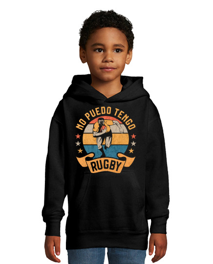 Sweat À Capuche Pour Enfant pas puedo je garde le rugby