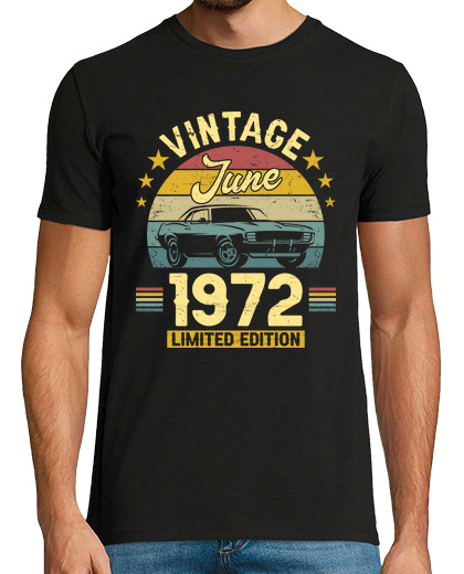 Image of June 1972 Vintage, 50th June Birthday