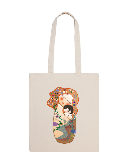 Bolsa De Tela Kokeshi Maternidad de Klimt laTostadora