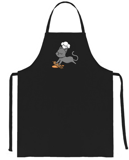 Image of cat bakes cookies with chef hat gift