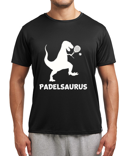 Image of paddle tennis t rex as dino paddle