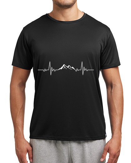 Image of mountain heartbeat funny hiking hikers