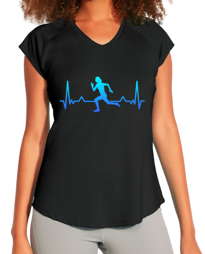Image of running heartbeat line mom runner gift