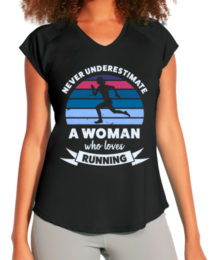 Image of woman who loves running funny mom gift
