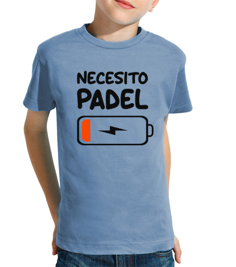 T-shirt bambino manica corta Necesito Padel Tennis Batería baja