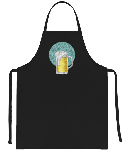 Image of beer painting apron