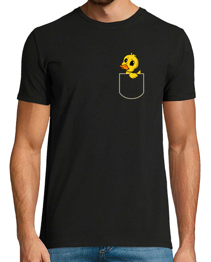Image of duck in the pocket gift duck pocket tshirt