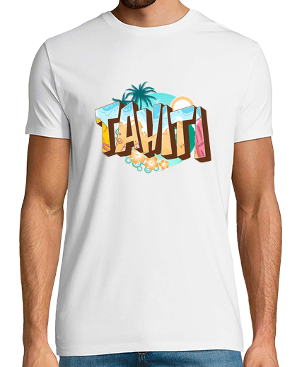 Image of tahiti 3d text