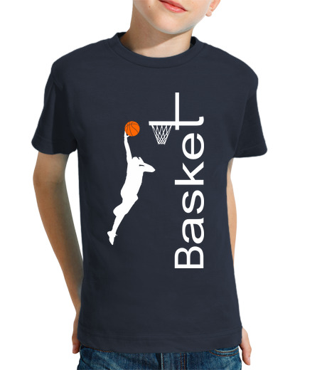 Tee Shirt Pour Enfant Manche Courte basket pour enfants