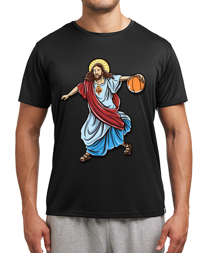 Image of jesus basketball catholic basket christian not today satan