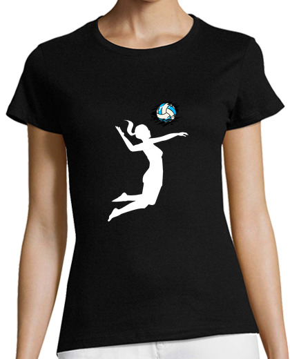 Image of volleyball player silhouette smash