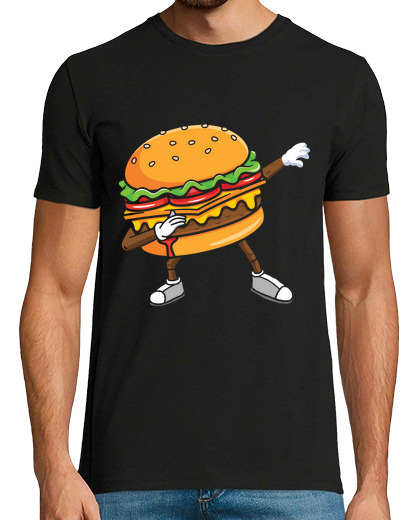 Image of dabbing burger fast food burger yunkie